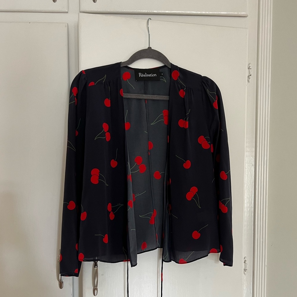 Realisation Par Bianca Silk Tie Top